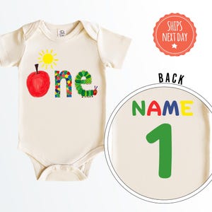 One Caterpillar Bodysuit - Infant One Sweater - First Birthday Caterpillar - One Hungry Caterpillar - 1st Birthday - First Birthday Gift