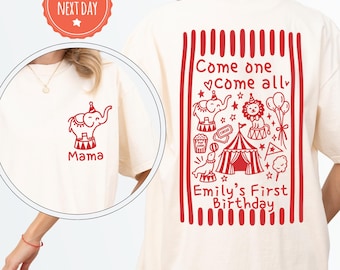 Carnival Birthday Shirt, Circus Birthday Party Matching Family Shirts, Main Attraction