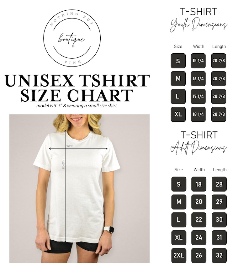 a women's tshirt sewing pattern with measurements