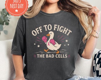 Funny Breast Cancer Shirt, Comfort Colors Chemotherapy Support Tshirt