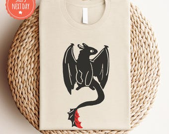 Dragon Shirt - Cute Dragon Tshirt - Dragon Lover Shirt - Dragon Graphic Shirt - Gift For Dragon Lover - Vintage Dragon - Retro Dragon