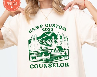 Custom Camp Counselor Shirt - Summer Camp Tee - Personalized Camp Counselor TShirt - Family Camp Shirts - Friends Camping Trip TShirts