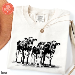 Cute Cow Shirt - Cow Lover Gift - Animal Lover Gift - Farm Animal Shirt - Farmer Shirt - Cows Shirt - Farm Shirt - Cow Owner Shirt