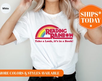 Reading Rainbow T Shirt - Reading Rainbow Shirt - Take A Look It's In A Book Shirt - Rainbow Book Shirt - Book Lover Shirt - 4047p