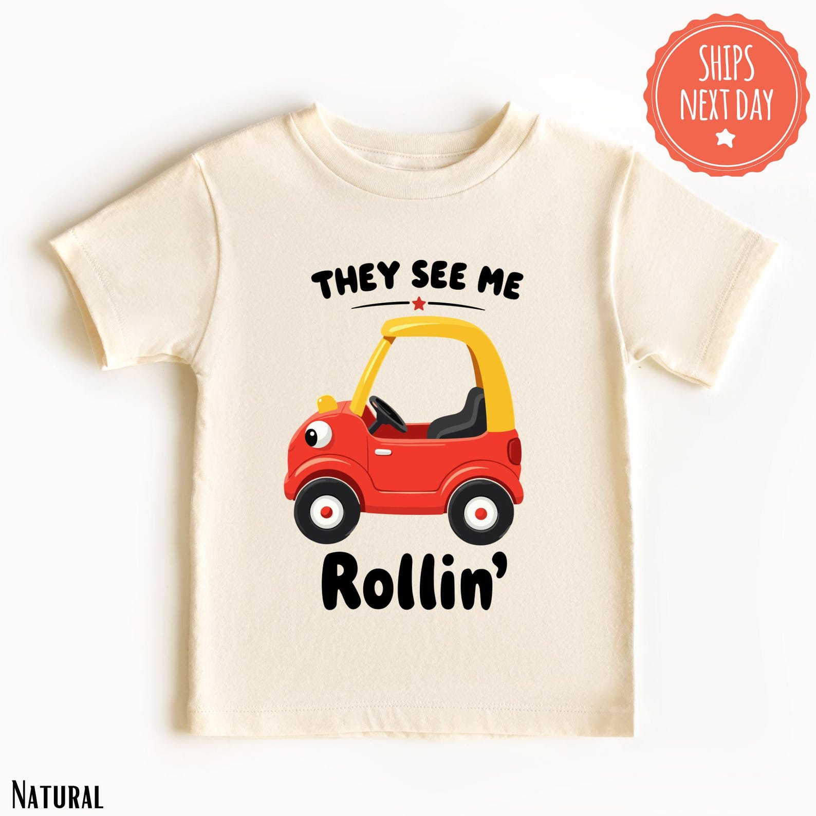 They See Me Rollin' Shirt Cozy Coupe Shirt Boys Funny Tshirt Toddler