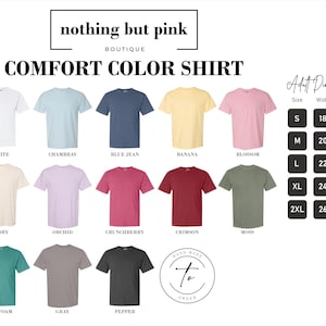 a shirt with different colors and sizes for men and women