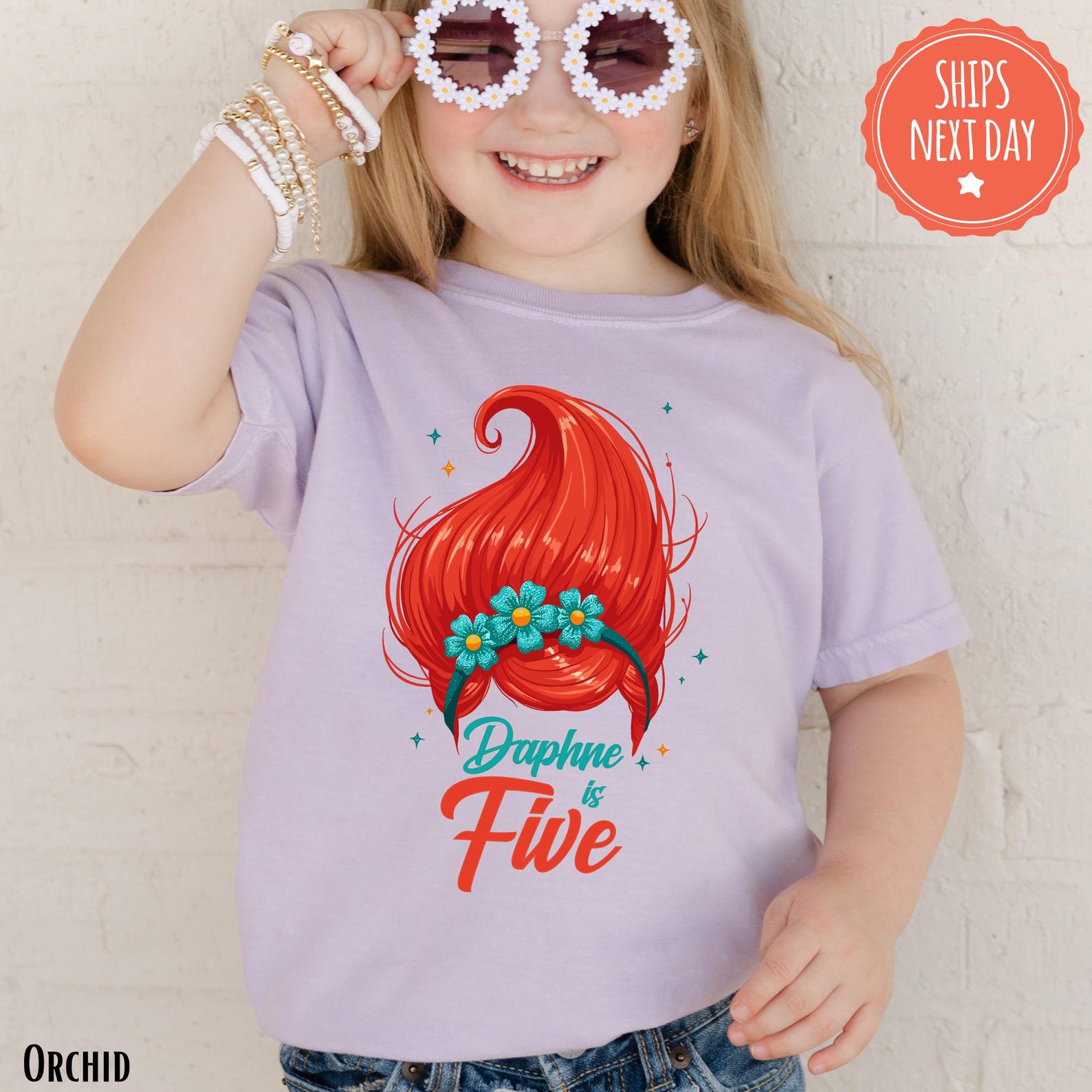 Girls Birthday Poppy Shirt Custom Birthday Tshirt Custom Name Birthday
