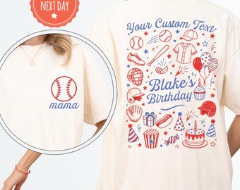 Baseball Birthday Shirt, 1st Birthday Baseball Outfit, Matching Family Shirts, Sports Party