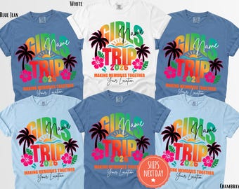 Girls Trip Shirt, Custom Matching Vacation Shirts, Bachelorette Tee