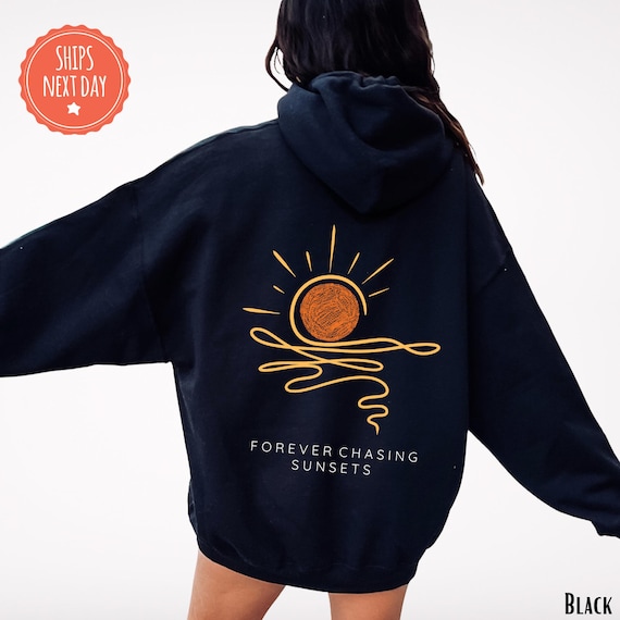 Sunset Sweatshirt - Beach Sweater - Beach Hoodies - Oversized Beachy Crewneck - Coconut Girl Surf Hoodie - Beach Sweatshirt