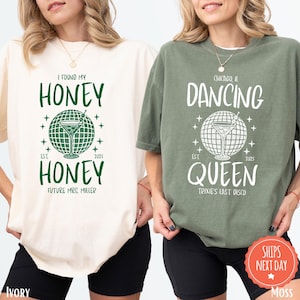 Custom Disco Bachelorette Party Shirt - Disco Bridal Shower Shirt - Disco Bride - Dancing Queen Shirt - Disco Theme Bach Party Shirts