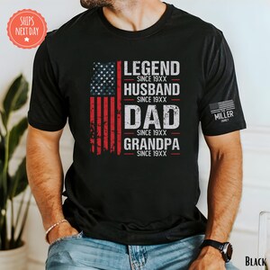 Personalized Husband Dad Grandpa Legend Shirt, Custom Gift For Father's Day