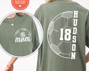 Custom Soccer Mom Shirt, Personalized Game Day Tee, Sports Mama Apparel