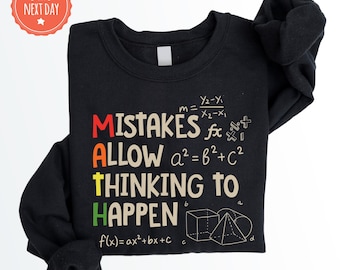 Math Lover Sweatshirt - Inspirational Sweater - Mathematics - Math Teacher Crewneck - Math Teacher Gift - Math Teacher Appreciation Gift