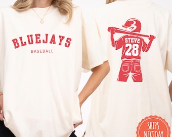Custom Baseball Mom Shirt, Personalized Player Name Number