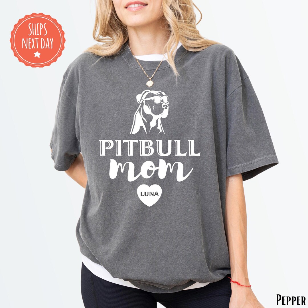 Pitbull Dog T-Shirt - I'm a Pitbull Mom