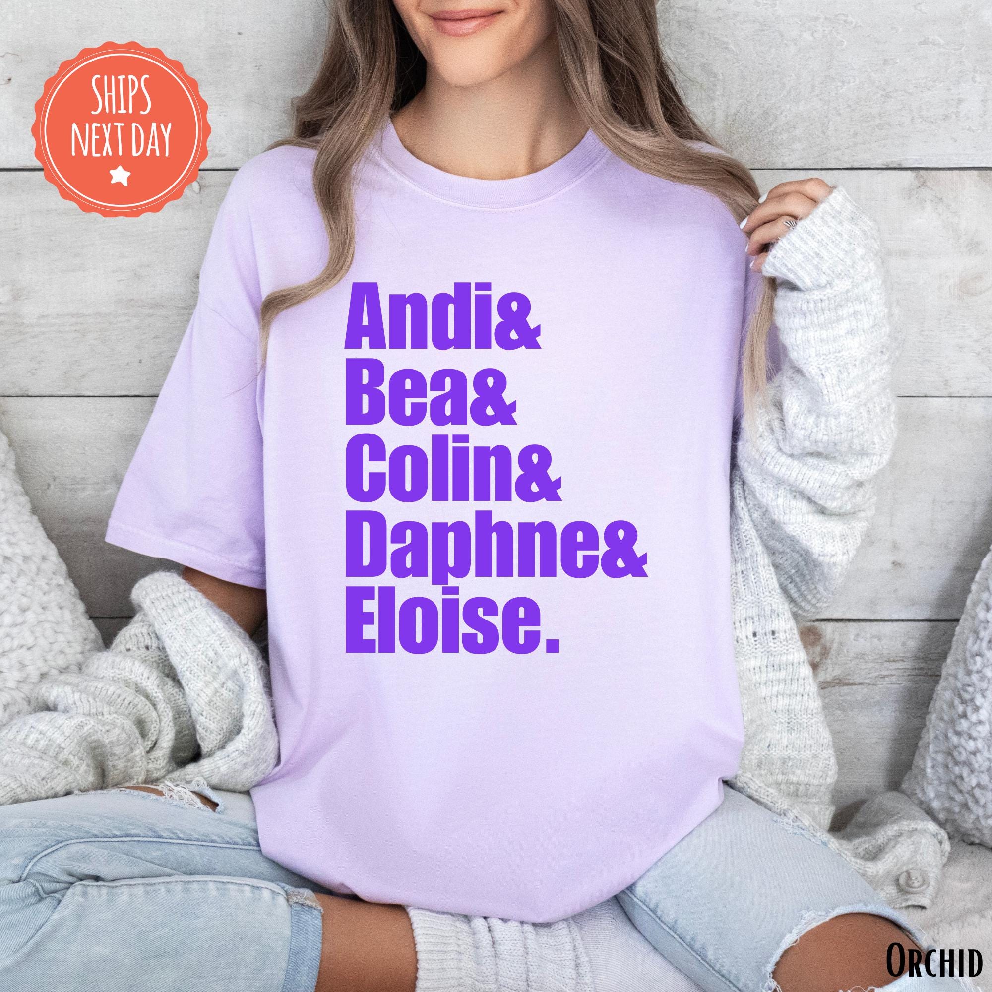 Custom Name List Shirt - Personalised Name List Tshirt - Custom Name ...
