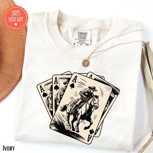 Ace Card Cowboy Shirt - Country Girl TShirt - Cowboy Card Shirt - Poker Card Games Shirt - Western Shirt - Country Shirt - Ace Card Tee
