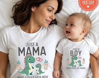 Mother and Son Matching Shirts, First Mother's Day Gift for New Mom, Mommy and Me Boy Tees