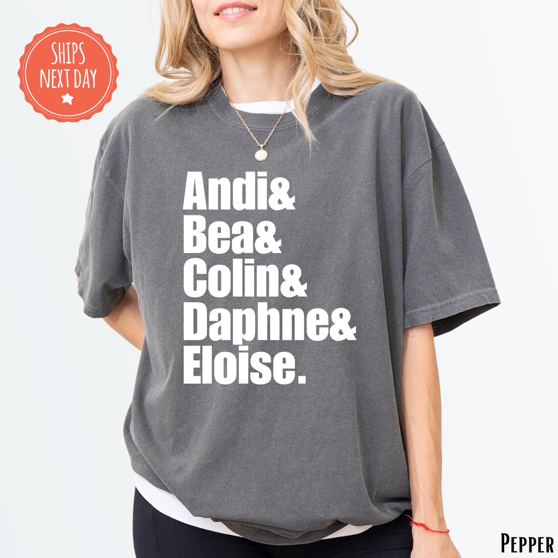 Custom Name List Shirt - Personalised Name List Tshirt - Custom Name ...