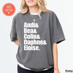 Custom Name List Shirt - Personalised Name List Tshirt - Custom Name TShirt - Personalised List Shirt - Name Shirt - List TShirt