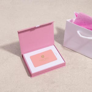 Magnetic Gift Voucher Box - Card Insert - Perfect for Gift Cards, Memberships - Colourful Packaging for Christmas and Birthdays, 123x95x16mm