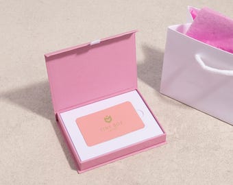 Magnetic Gift Voucher Box - Card Insert - Perfect for Gift Cards, Memberships - Colourful Packaging for Christmas and Birthdays, 123x95x16mm