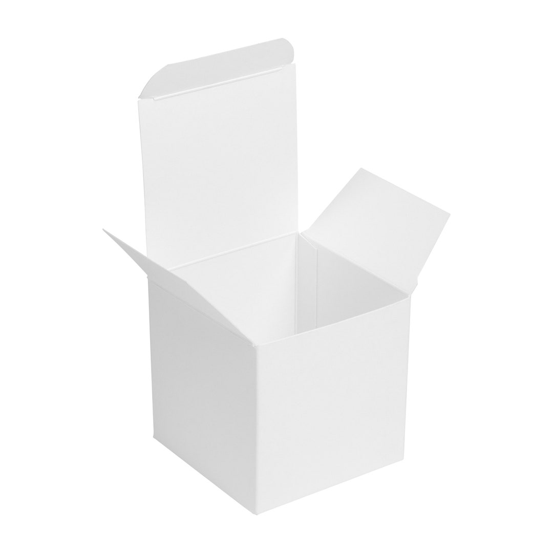 Flat Pack Candle Gift Boxes Black/ White/ Kraft/ Kraft Striped 85 X 85