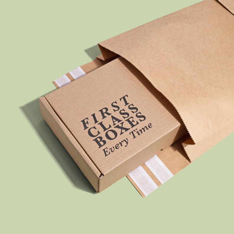 Mailing Gift Boxes Kraft Corrugated Cardboard - Strong Durable Shipping Boxes, Various Sizes for Packaging & Shipping Supplies image 1