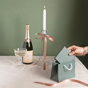 Small Gift Bags - Landscape Recycled Luxury Paper Bag with Rope Handles, Christmas, Wedding & Corporate Gifting in Various Bright Colours image 2