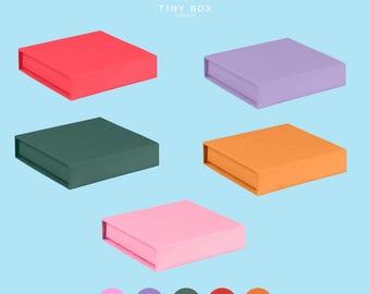 Luxury Gift Boxes - Small Draw Style Gift Box - Perfect for Bridesmaid Gifts & Wedding Favours, Presentation Box, 5 Bright Colours Available