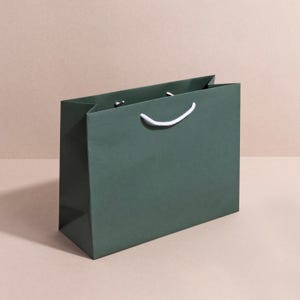 Bolsas de regalo grandes: bolsas de papel ecológicas de lujo con asas de cuerda, ideales para bodas, Navidad y regalos corporativos en colores brillantes. imagen 1