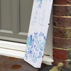 Flower Mailing Boxes Thin & Reversible | Eco Friendly Kraft or White Shipping Boxes for Florists and Valentines Gifts - 590 x 175 x 34 mm image 7