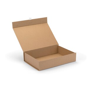 Luxury Gift Boxes - Magnetic Closure Box for Wedding & Bridesmaid Gifts, Christmas Hamper Box for and Photography - (A4) 310x220x65mm Kraft
