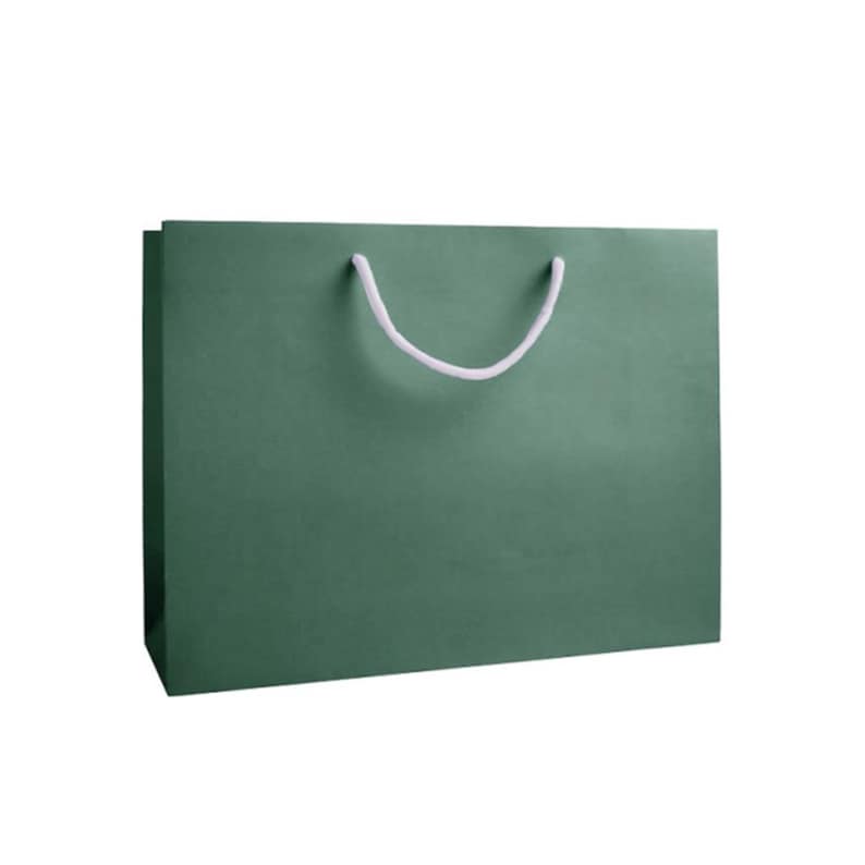 Bolsas de regalo grandes: bolsas de papel ecológicas de lujo con asas de cuerda, ideales para bodas, Navidad y regalos corporativos en colores brillantes. Green Gift Bag