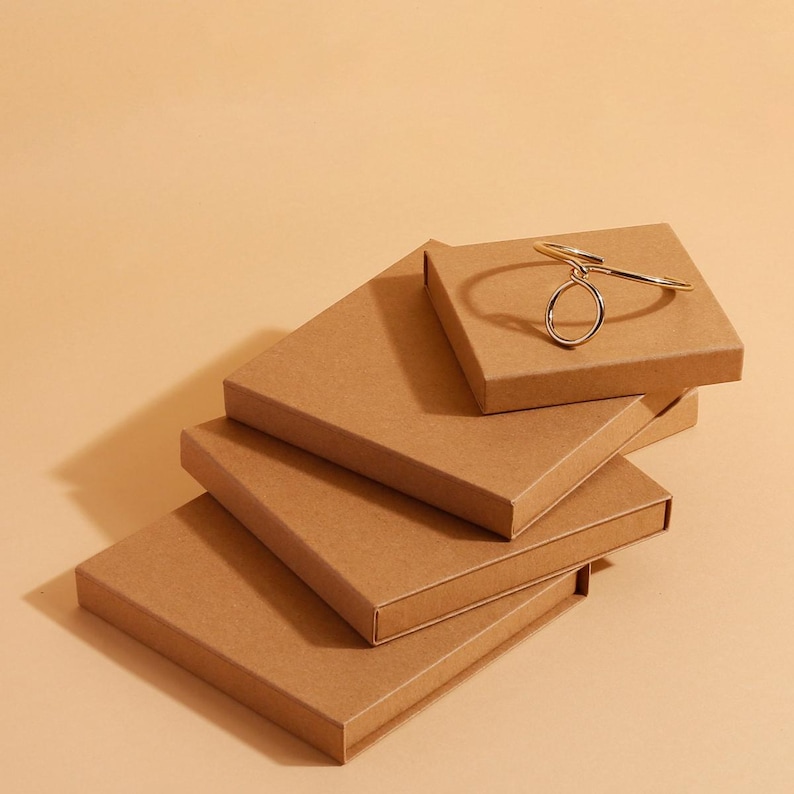 Luxury Jewellery Gift Boxes with Foam Insert– Jewellery Gift Box for Bracelets, Elegant Display Case, Christmas Gift Boxes - 100x100x17mm Bild 12
