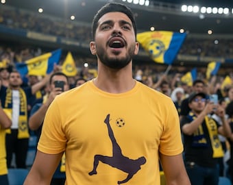 Ronaldo Al Nassr-fanshirt, Bicycle Kick-afbeelding, CR7 Goat Legend-T-shirt