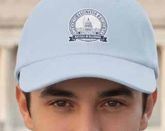 Gorra clásica de papá del Distrito de Columbia de Washington DC, ilustración del Capitolio, regalo de viaje de Estados Unidos
