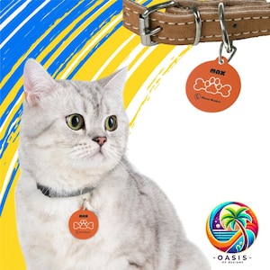 Personalized Pet ID Tag: Custom Engraved Dog & Cat Collar
