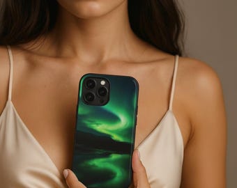 Aurora Borealis IPhone 17 Case, Northern Lights Art, Nature Lover Gift