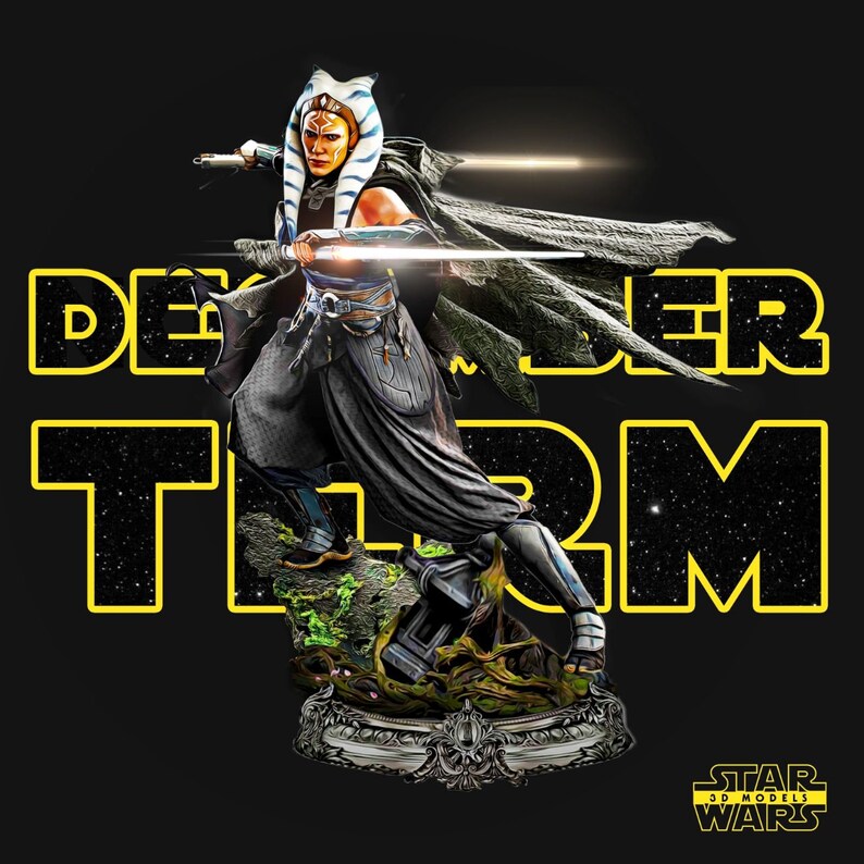 Star Wars Ahsoka Tano STL File 3D Digital Printing STL File Etsy