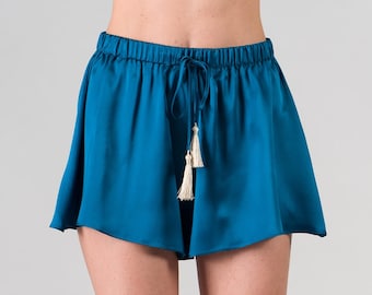 Delia Shorts 100% Silk, Made in Italy!