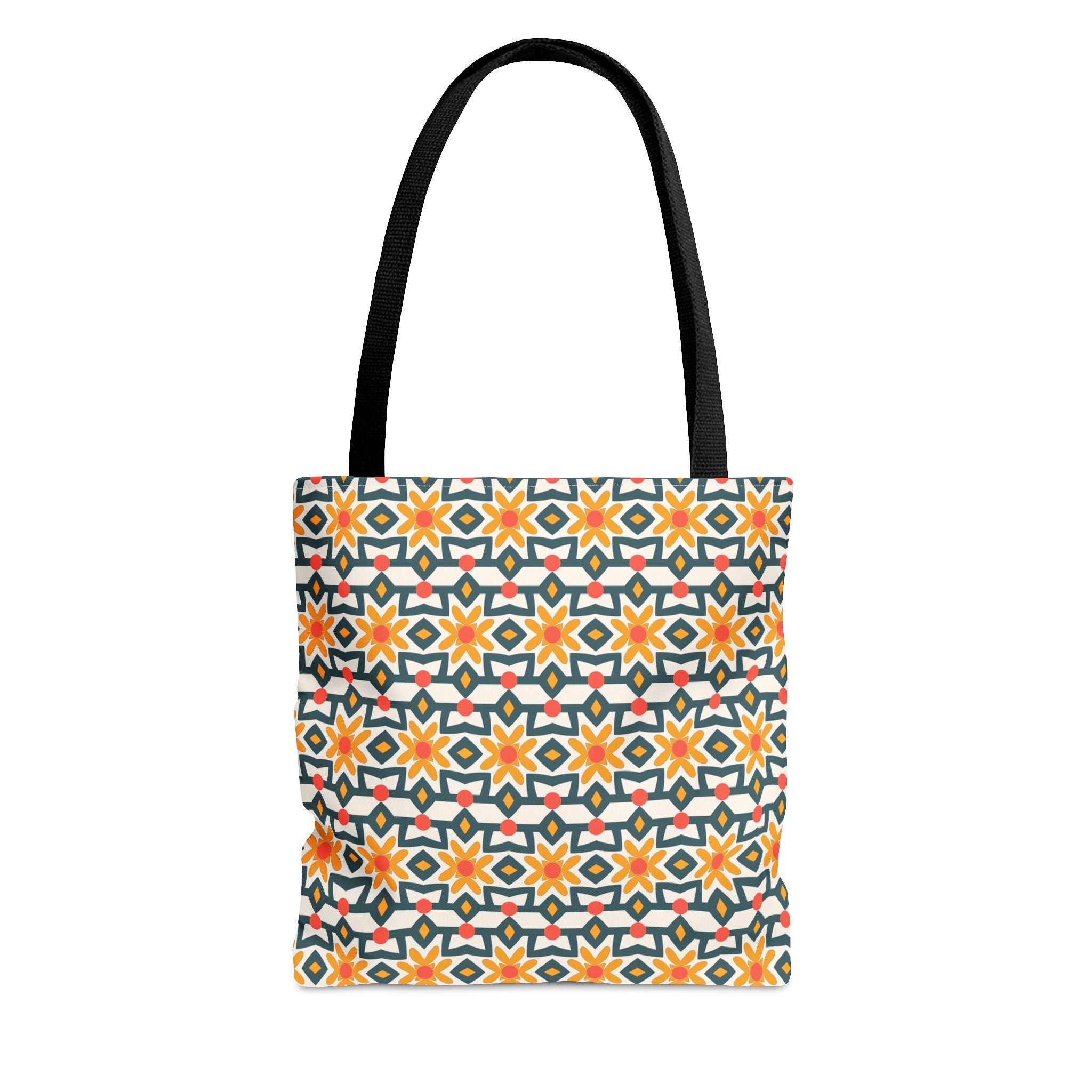 Mini Bucket Bag Geometric Pattern Drawstring Design With Bag Charm