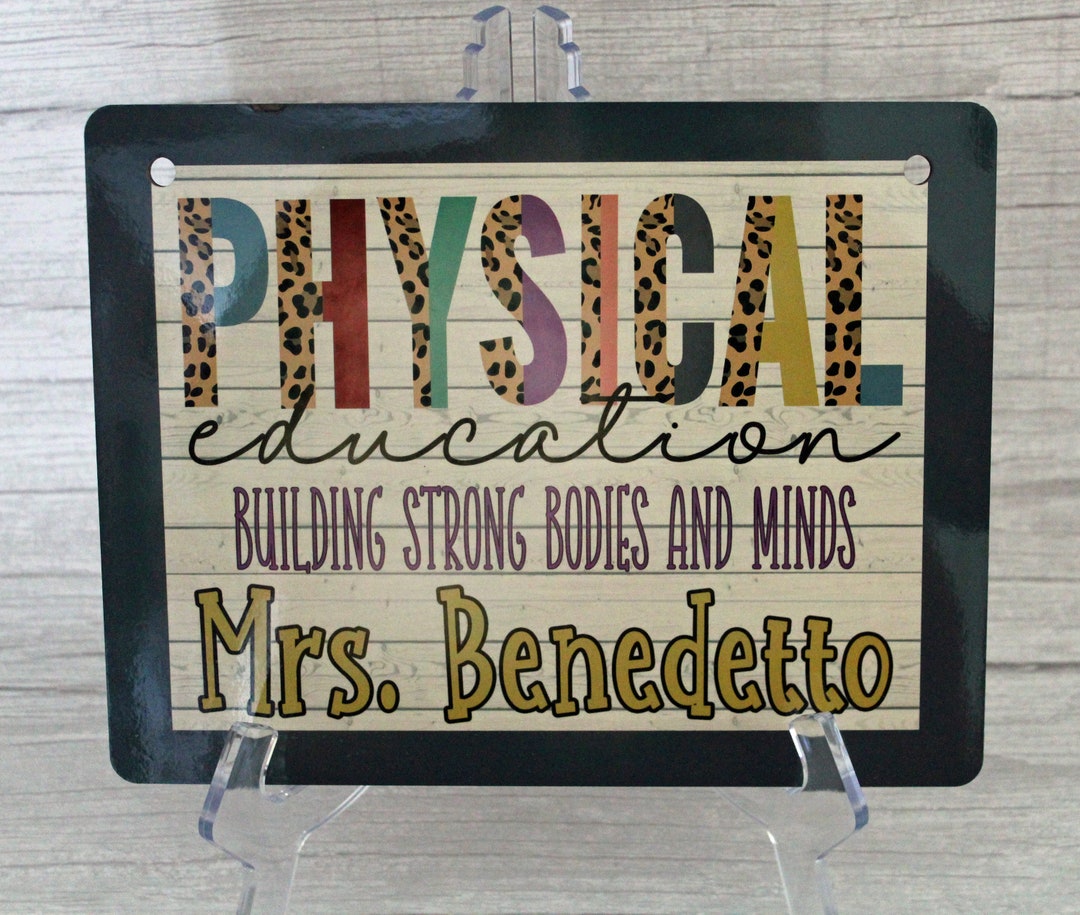 8x10 Teacher Physical Education Gym Sign - Etsy