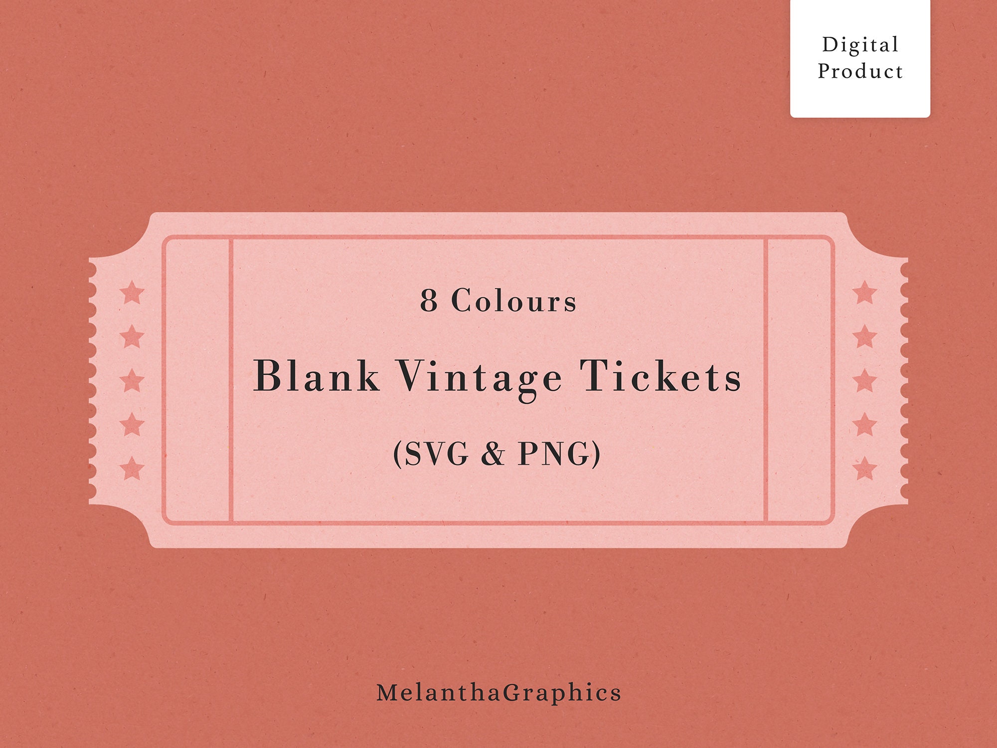 Blank Vintage Tickets