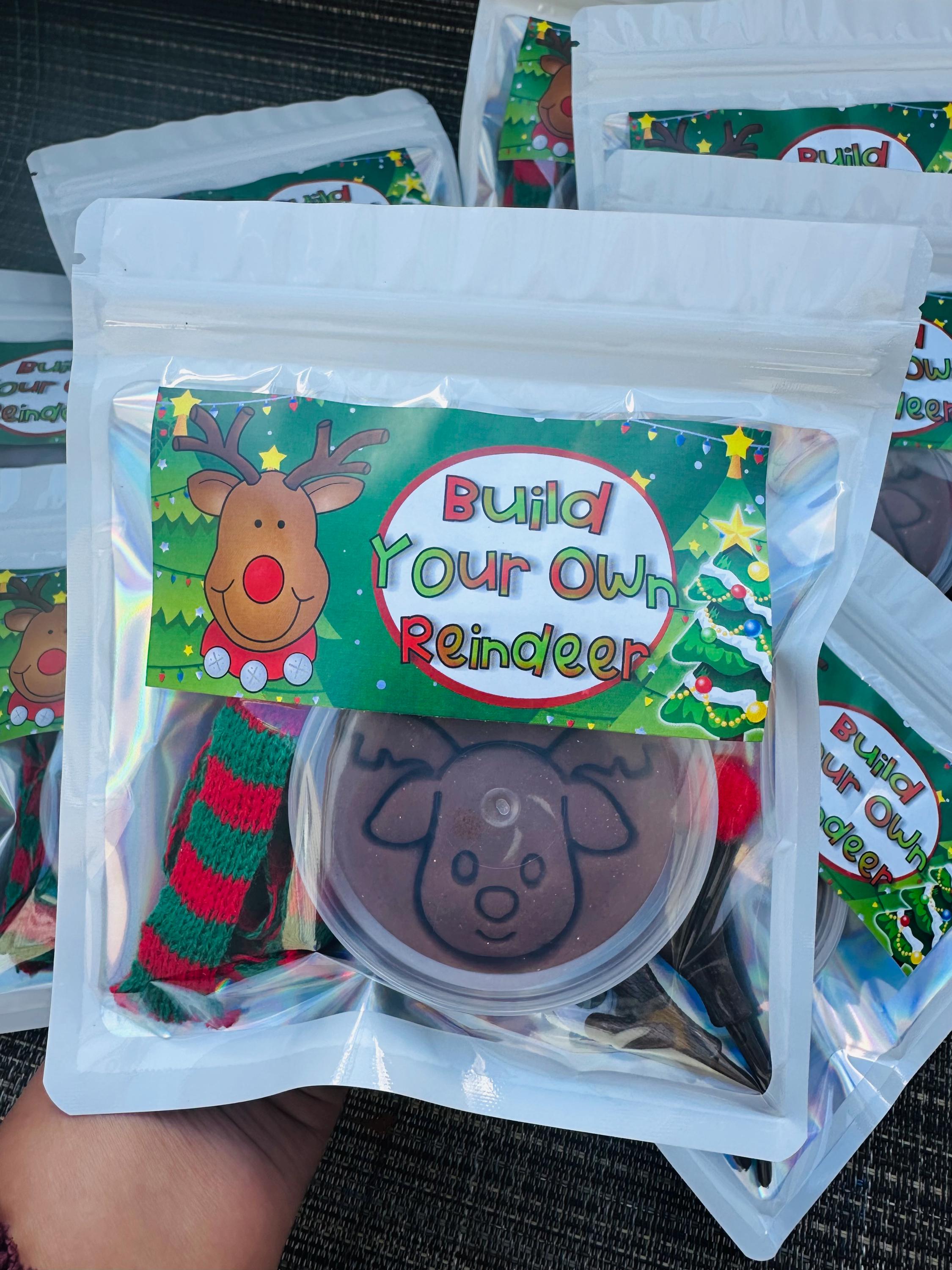 Build Your Own Reindeer Play Dough Kit, Personalized Christmas Gift - Etsy