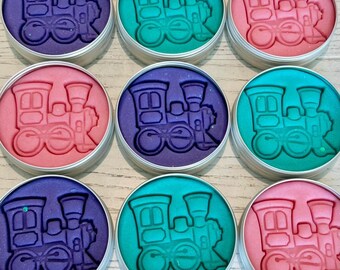 Choo Choo Train Play Dough: Handmade Birthday Party Favors