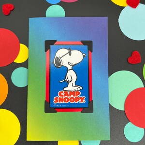 Lager Snoopy Vintage Spielkarten Regenbogen Grußkarte Pride