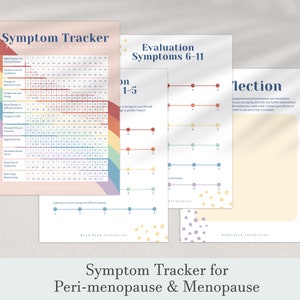 Menopause Journal Symptom Tracker, Menopause Diary Tracker  Self help Wellness Tracking Journal PDF Menopause Help Sheet Instant Download.