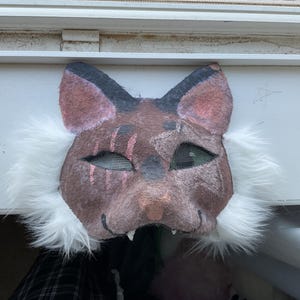 Brown Premade Cat Mask- see description